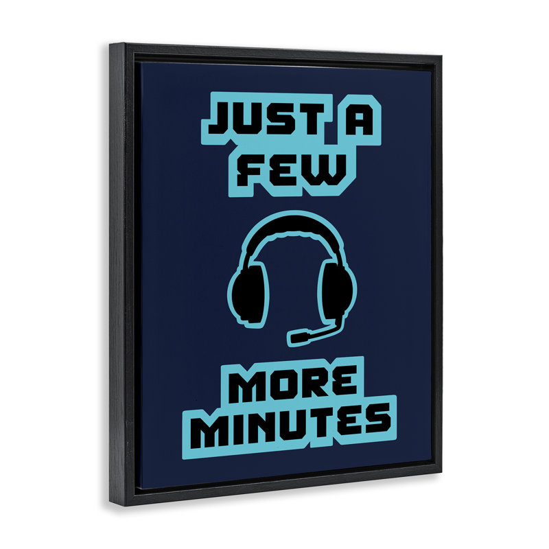 Cadre flottant rétro Few More minutes, design par Marcus Prime, Cadre flottant noir de jais, H 21 po x l 17 po