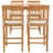 4 - Person Teak Solid Wood Patio Dining Set Umbrella Hole Included Rectangular Table