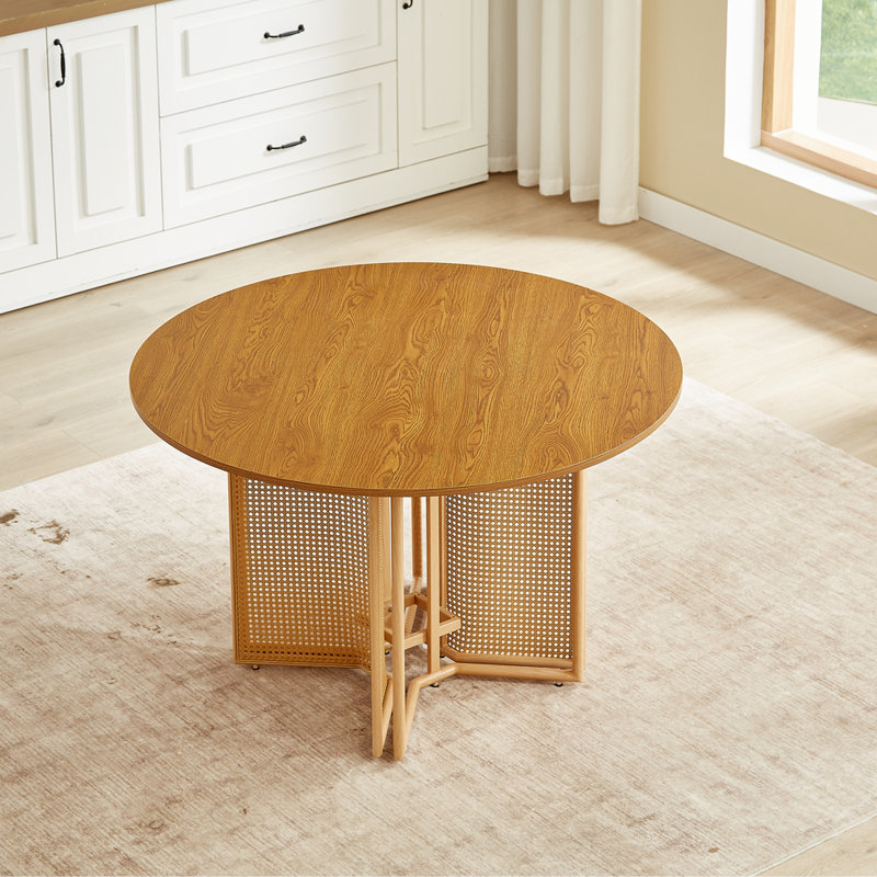 Round Metal Base Dining Table