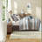 Elegant Cal King Bedding Sets, Polyester Jacquard Comforter With Geometric Damask Design