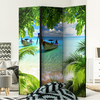 Barclay Solid Wood Folding Room Divider