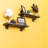 Square Flange Industrial Shelf Bracket Kit - 4 Pack