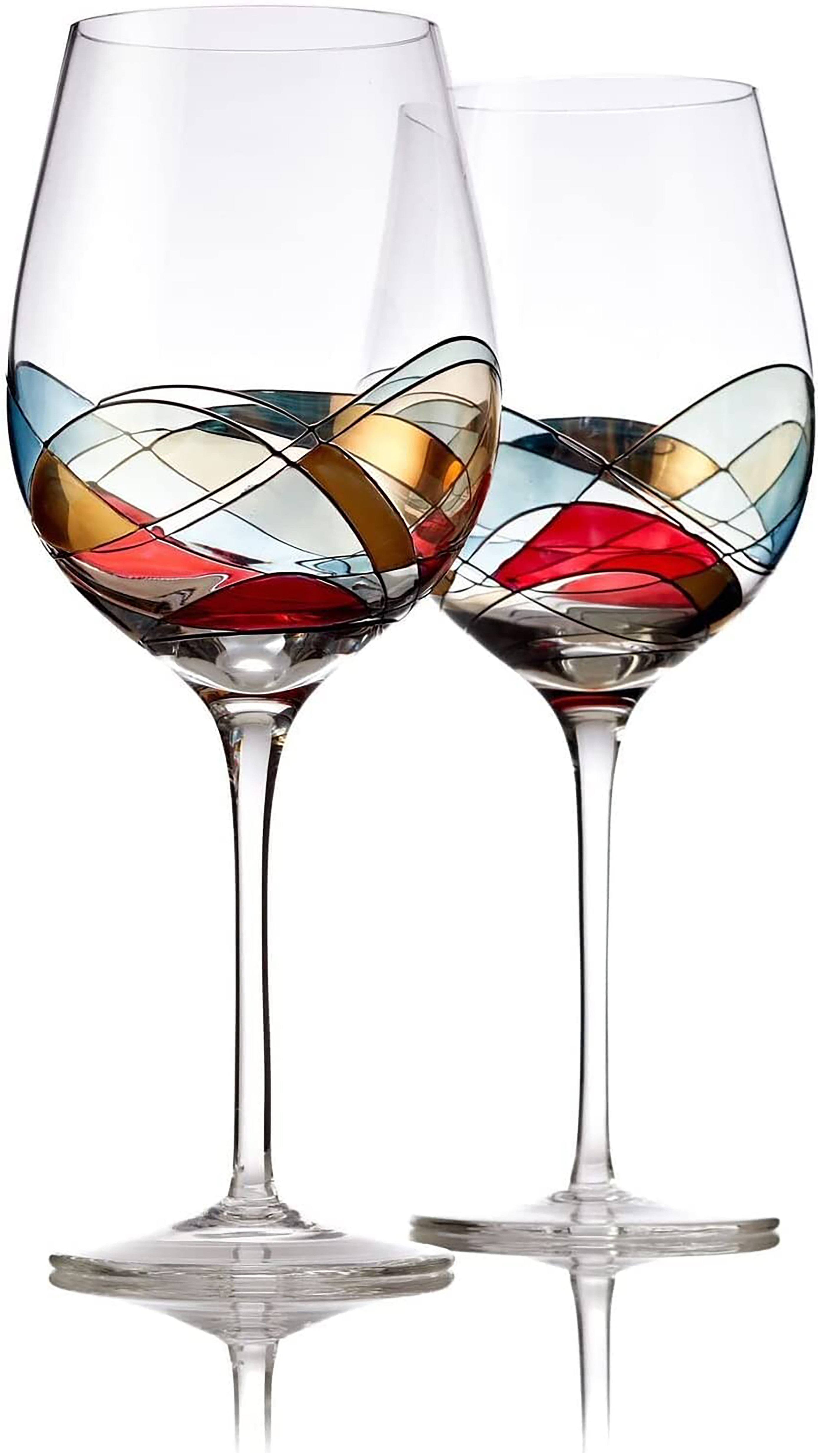 GLASSWARE, WINE GLASS, TALL, 2 PCS, ROSE - Studio About Int.