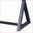 Nalo Contemporary Charcoal Console Table with Drawer &amp; X-Shape Base | Synthetic Wood | Charcoal