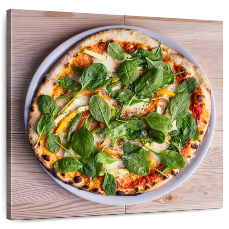 Yarlin Spinach Pizza, 10" H x 10" W