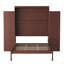 Grand lit escamotable, grand lit escamotable en bois avec 2 garde-robe et tablette de rangement, cadre de lit plateforme pliable-1700518975-1700518973