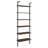 Christy Walnut Owens 96-Inch 6-Shelf Wall Bookshelf