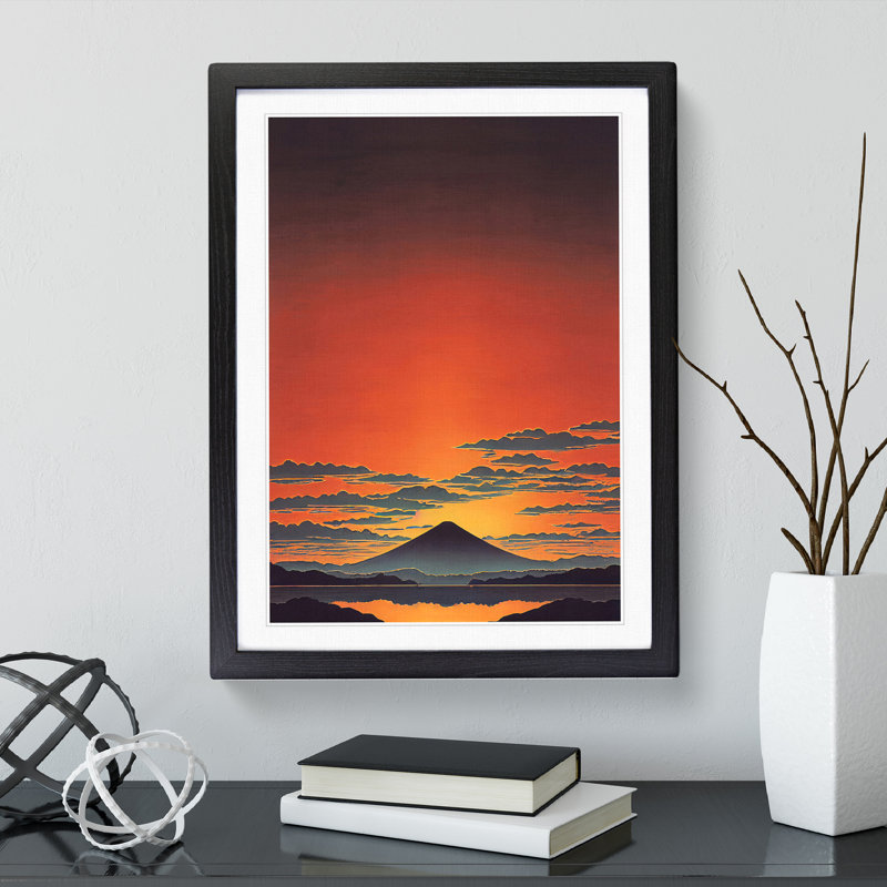 XV1022-4270X Stupendous Sunset - Print, White, 66cm H x 48cm W, Black Framed Paper