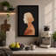 Woman in Profile Boho - Wrapped Canvas-584087397-584087399