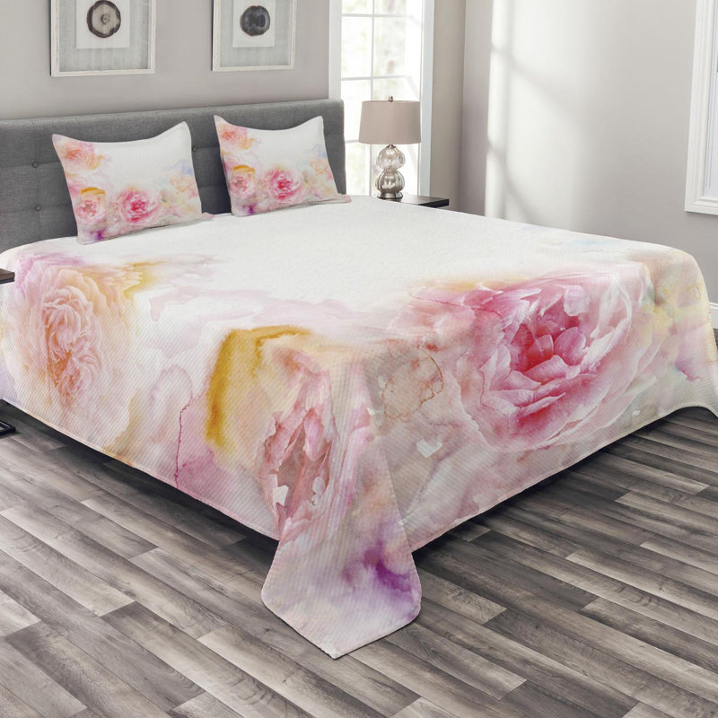 Farmhouse / Country Polyester Coverlet, Queen Coverlet + 2 Shams