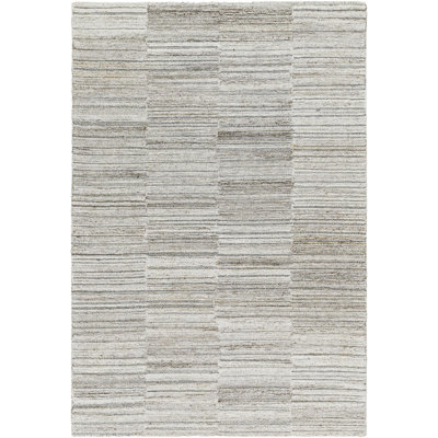 Abstract Area Rug in Gray