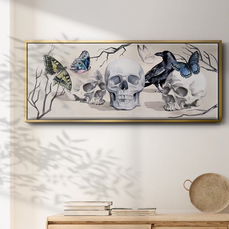 Nevermore Collection D- Framed Canvas, 20" H x 50" W