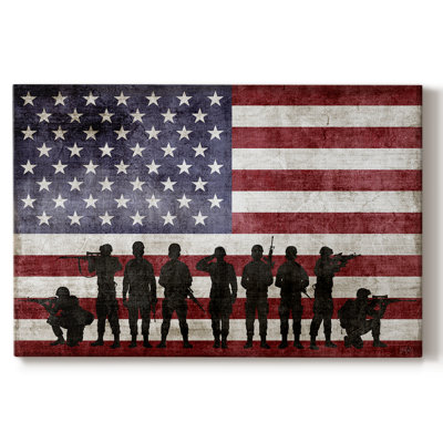 Soldier Flag -Gallery Wrapped Cavas