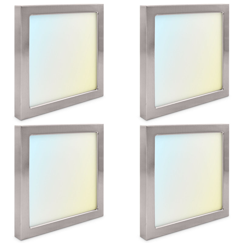 LED Flush Mount, Brushed Nickel