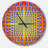 yellow Optical Illusion - Modern wall clock-34141141