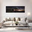 Nuit étoilée arbre serein abstrait paysage contemporain montagne art mural-339725968