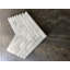 Bianco Carrara 8" x 19" Marble Herringbone Mosaic Wall & Floor Tile