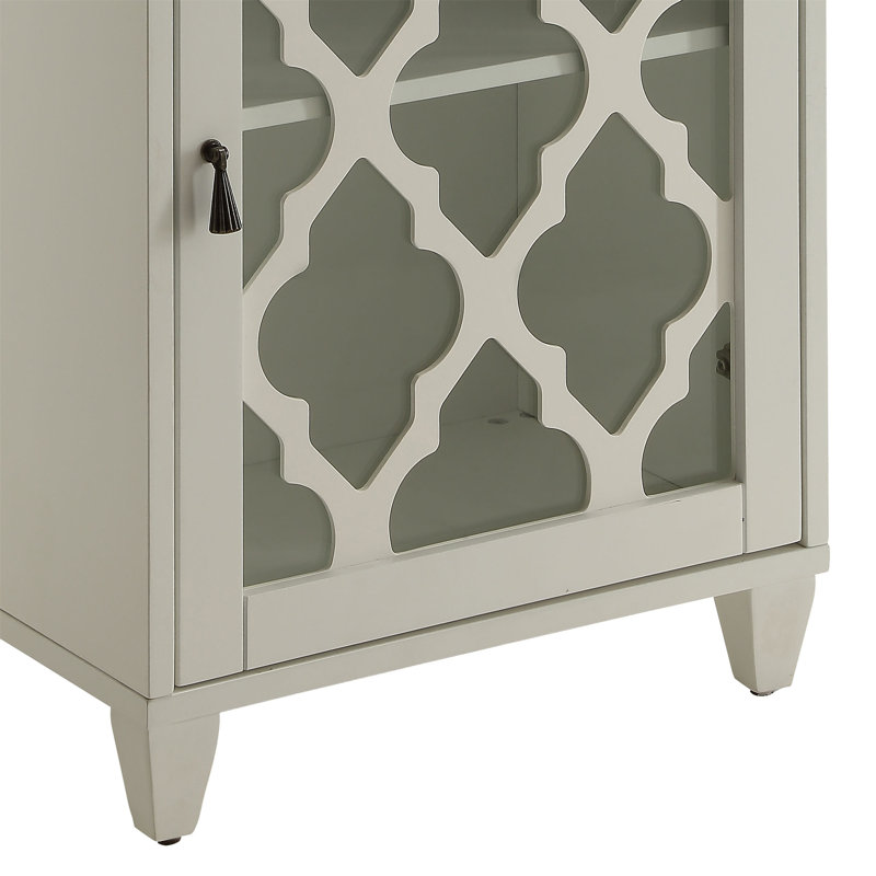 Ceara White Finish Accent Table