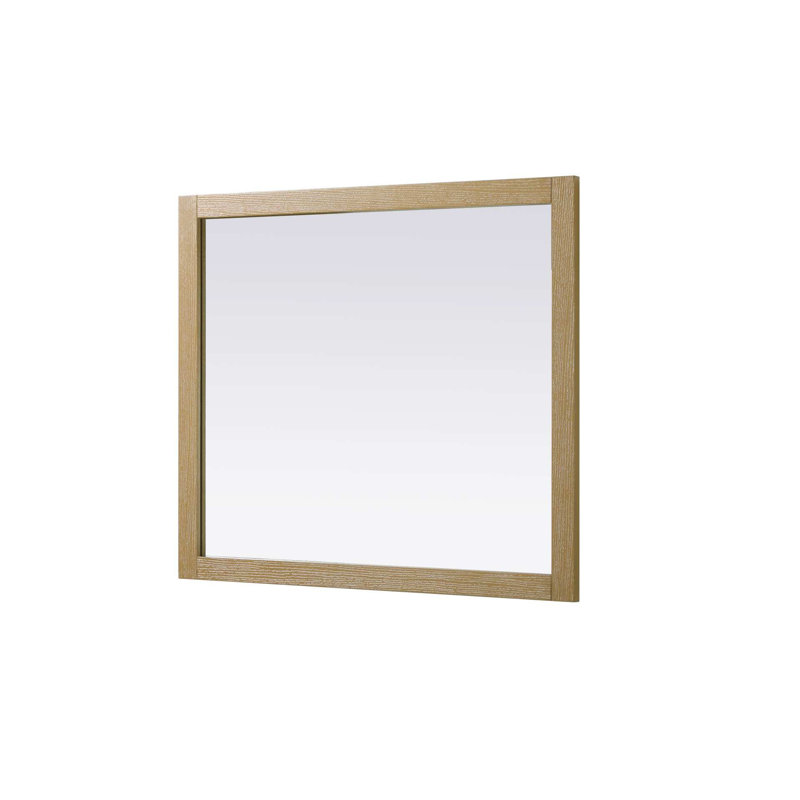 Miroir Noah, Rectangulaire, 36 po x 42 po, Lin chêne