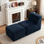 2 chaises longues rembourrées en flanelle de fourrure de lapin rembourrées 2 pièces sans assemblage requis-131645740
