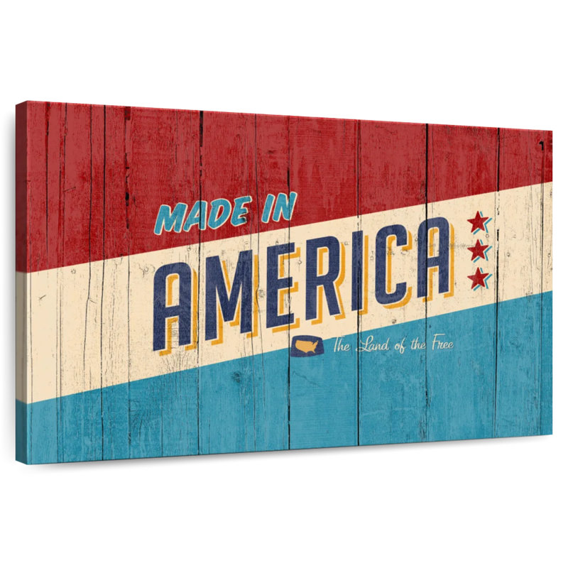 Lelar Made In America Typography, 26'' H x 39'' W