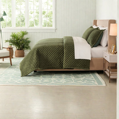 Velvet Coverlet Set