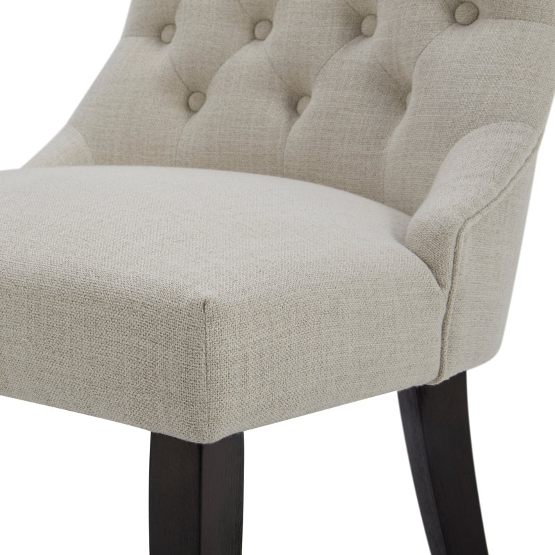 Mufeeda Tufted Upholstered Dining Chair, Performance Linen