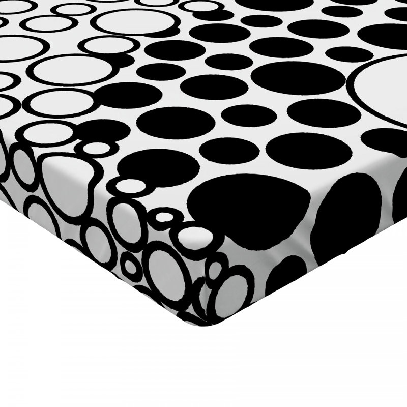 Microfiber Polka Dots Fitted Sheet, Full Fitted Sheet
