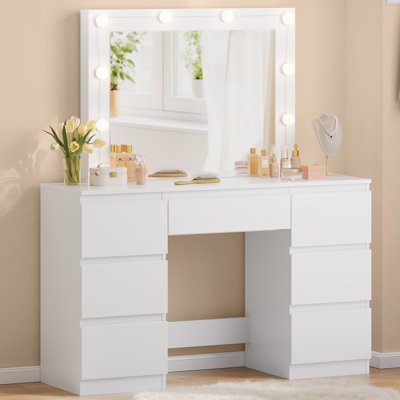 Almir Dressing Table with Mirror