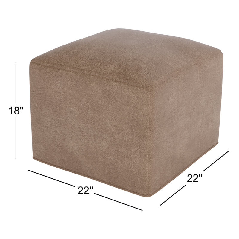Cube d'extérieur en cuir 22 po Cupertino