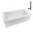 Streamline 66 in. x 32 in. Acrylic Left-Hand Drain Alcove Bathtub in Glossy White With External Drain-101699370