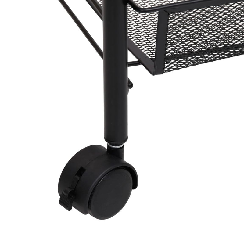 Petrella Kitchen Cart, Black