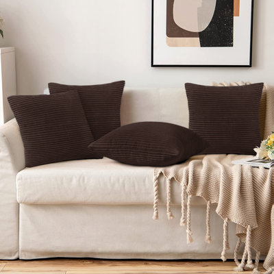 Striped Square Euro Pillow Cover