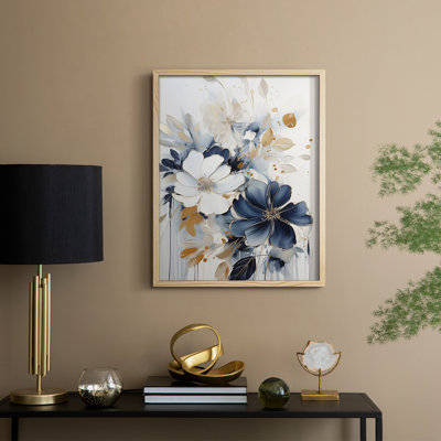 Reproduction encadrée FLORAL Series CECXII - bois massif