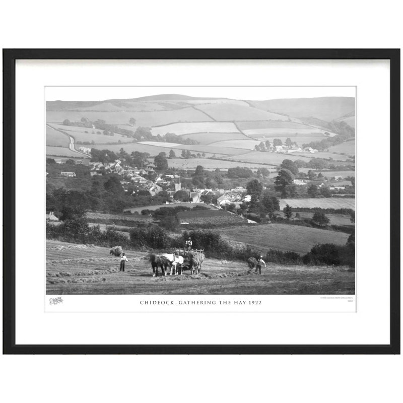 Chideock, Gathering The Hay 1922 by Francis Frith - Single Picture Frame Print, 45cm H x 60cm W x 2.3cm D