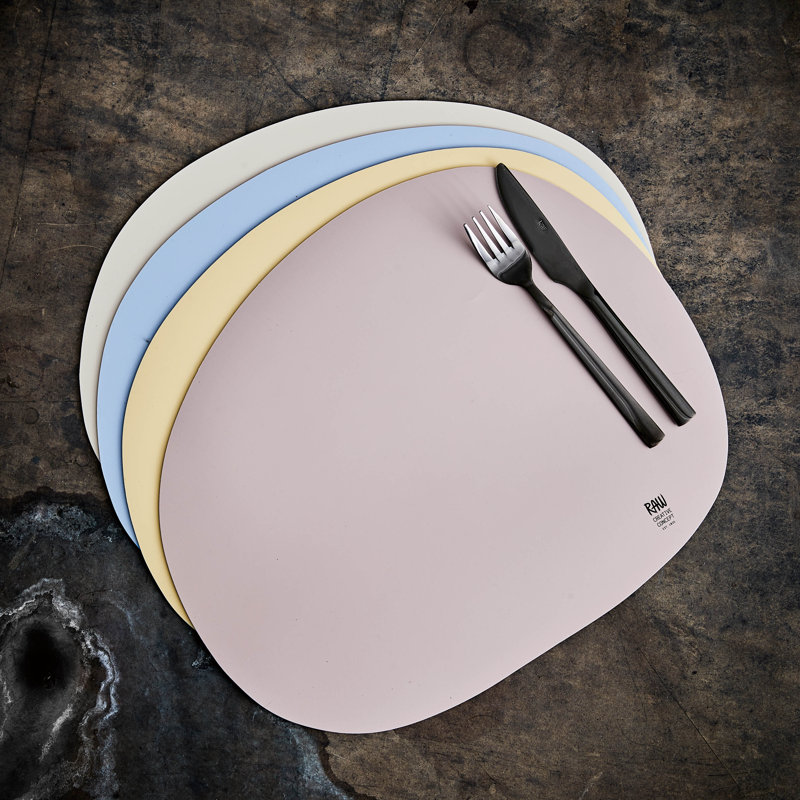 Solid Colour Round Placemat, Pumkin Yellow