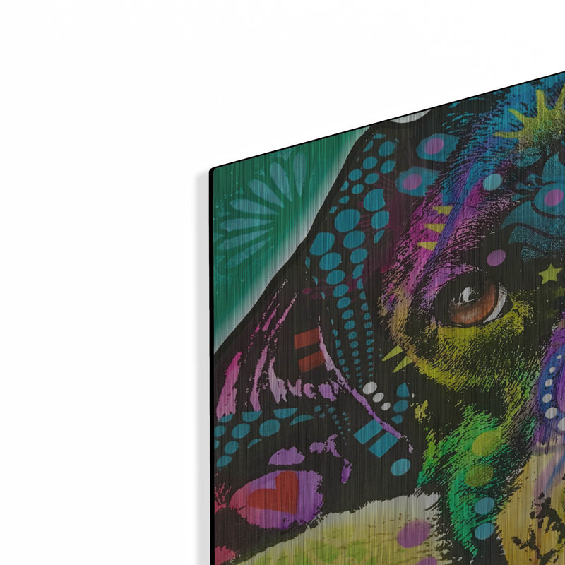 Art mural luxueux «That Happy Place» par Dean Russo Studios, art mural en métal, H 16 po x l 24 po