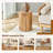 Simple Wood Grain Cylindrical Coffee Table