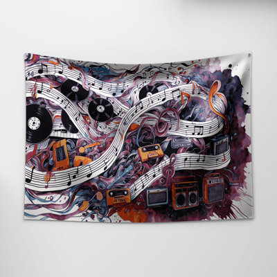 Tapisserie murale «Music Pop Music»