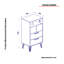 Commode combinée l 23,6 po Wiconsico