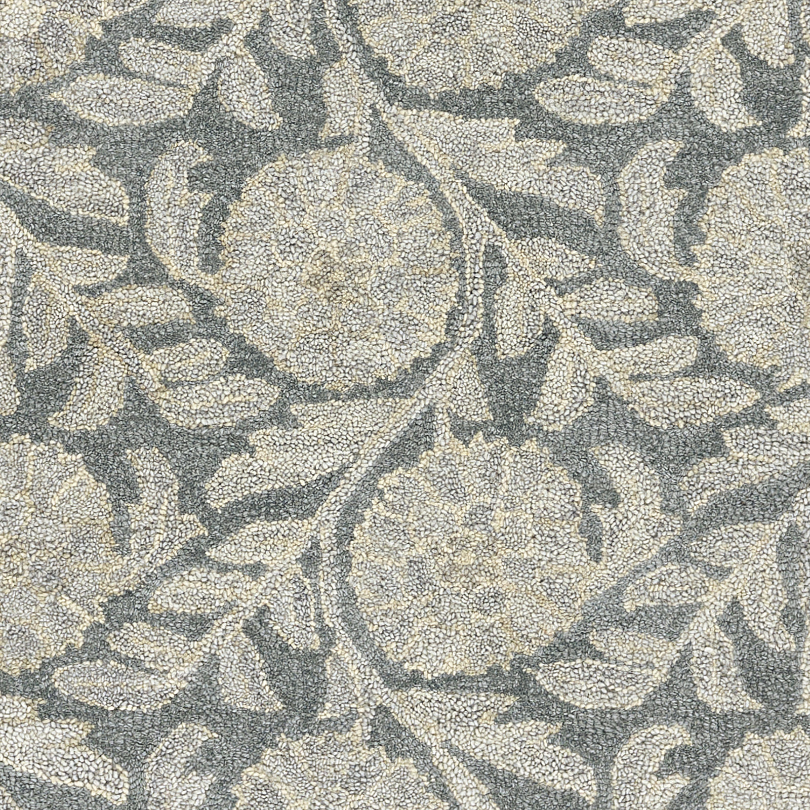 Eleanora Blue Hand-Tufted Floral Wool Rug, 8' X 10'