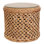 Malacca Glass End Table