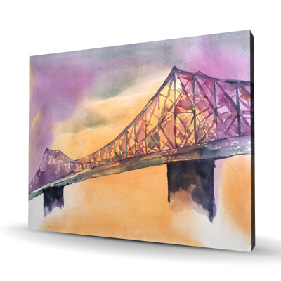 Montreal Jacques-Cartier Bridge Canvas | Bedroom Home Decor