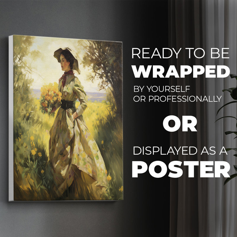 WOMEN Series DCCCXXIX  -Premium Canvas Print Only - NOT FRAMED -Ready to Hang, 12" H x 8" W