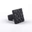 Wrought Iron Cabinet Knob Pull Vintage Square Cobblestone Black Coat Finish Decorative Metal Knobs