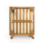 Destini Modern Coastal Outdoor Solid Acacia Wood Patio Chairs With Water-Repellent Cushions