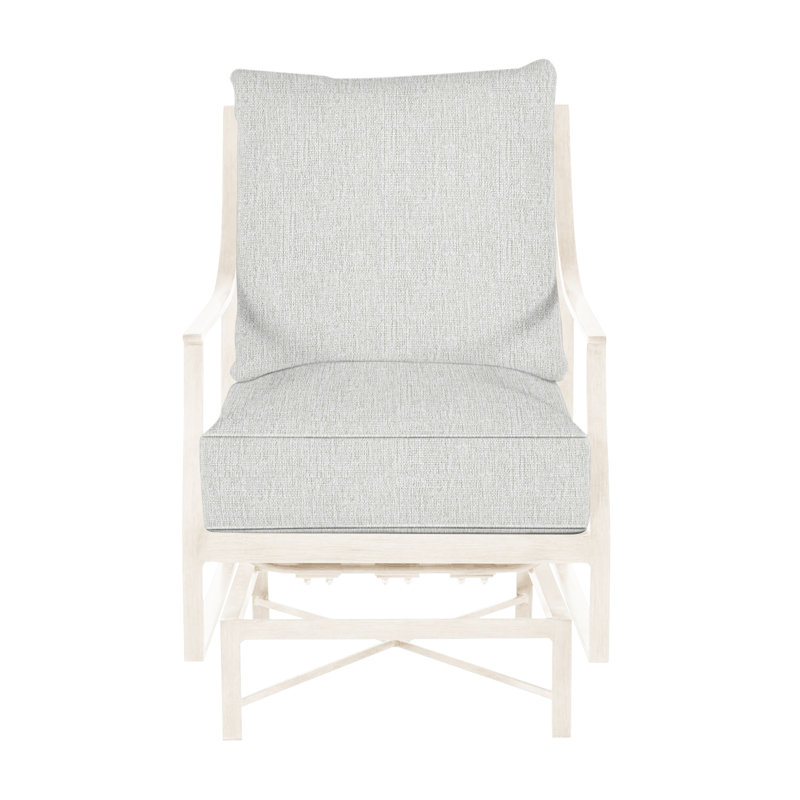 Monaco Patio Chair with Cushions, Welt, Slate Gray, Bali Pearl