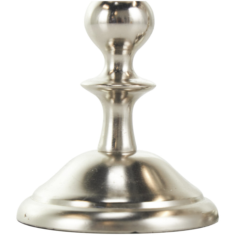 Bougeoir de table en aluminium, Argent