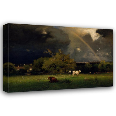 "The Rainbow" by  George Inness - Gallery Wrap Canvas Wall Art