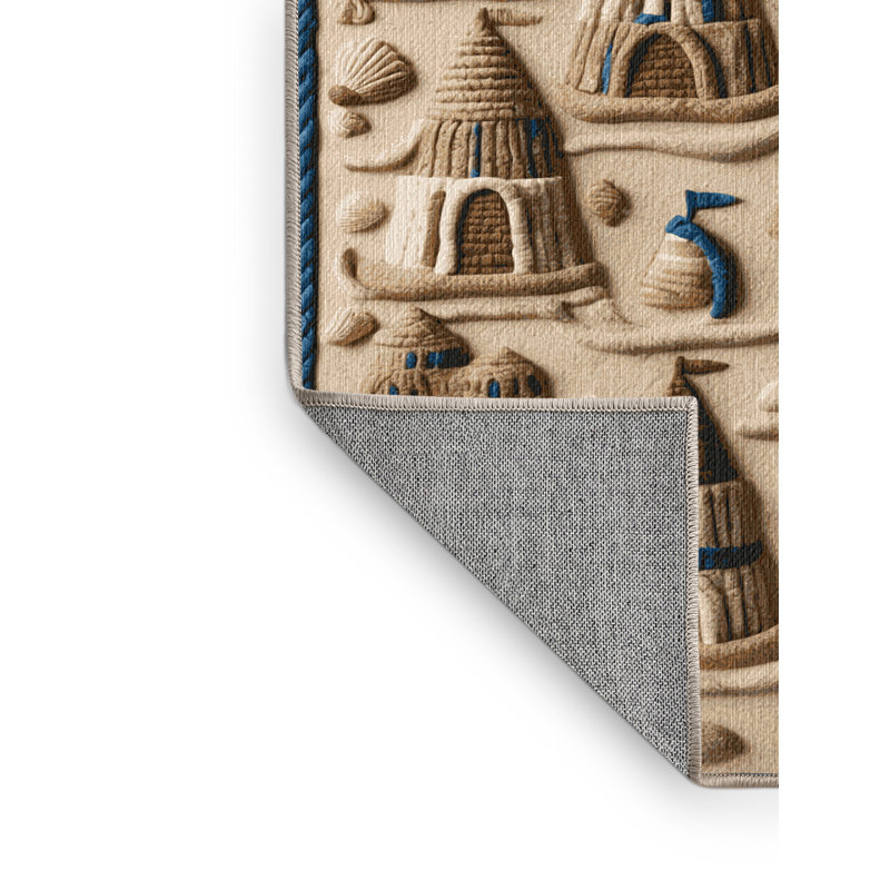  Tapis nautique lavable Sandcastles, Rectangulaire 2 pi x 3 pi